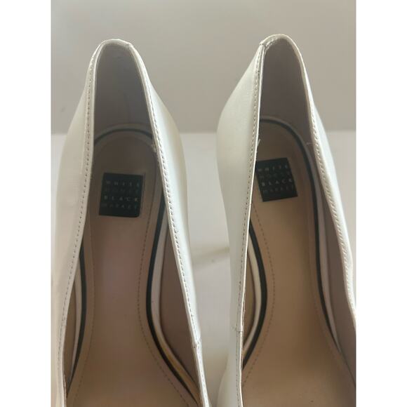 White House Black Market WHBM 4" Heels Stiletto Whipstitch Pattern Size 9 - Picture 6 of 13